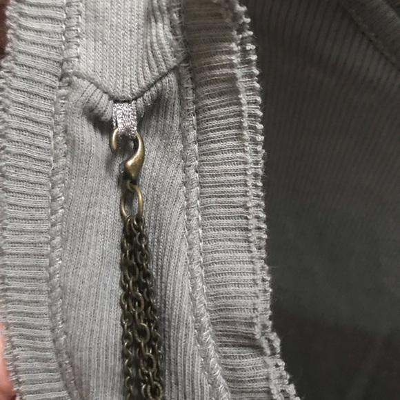 Loft Gray Ribbed Tank - Picture 8 of 9